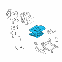 OEM Nissan 350Z Cushion Assy-Front Seat Diagram - 87300-EV49B