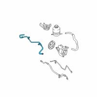 OEM 2005 Toyota RAV4 Upper Return Hose Diagram - 44420-42060