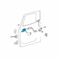 OEM 2007 Toyota Tundra Handle, Inside Diagram - 69205-0C040