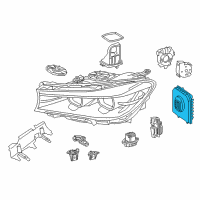 OEM 2017 BMW 750i Front Light Electronics Control Unit Diagram - 63-11-7-463-516