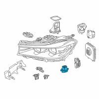 OEM 2017 BMW 750i xDrive Led Module, Daytime Driving Lights Diagram - 63-11-7-440-360
