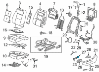 OEM 2021 Chevrolet Suburban Lumbar Switch Diagram - 84718504