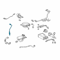 OEM 2016 Toyota Avalon Lower Oxygen Sensor Diagram - 89465-06260