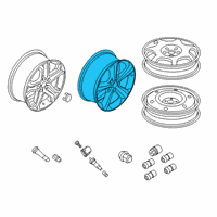 OEM 2019 Ford Edge Wheel, Alloy Diagram - KT4Z-1007-C