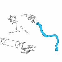 OEM 2002 Ford E-250 Econoline EGR Tube Diagram - YC2Z-9D477-AA