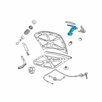 OEM Pontiac GTO Latch, Hood Secondary Diagram - 92050992