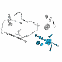 OEM 2014 Honda Ridgeline Pump Sub Assembly, Power Steering Diagram - 56110-RN0-A54