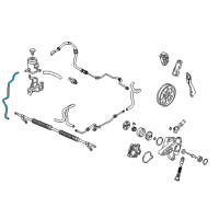 OEM 2010 Honda Pilot Hose, Oil Tank Diagram - 53733-SZA-A01