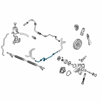 OEM 2010 Honda Pilot Pipe B, Return Diagram - 53779-SZA-A03