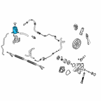 OEM Honda Tank, Power Steering Oil Diagram - 53701-SZA-A01