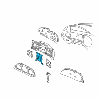 OEM 2005 Ford Taurus Instrument Cluster Diagram - 3F1Z17255EA