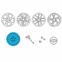 OEM 2013 Hyundai Veloster Wheel Cap Assembly Diagram - 52910-2T300