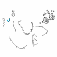 OEM 2020 Nissan NV2500 Hose Assembly Suction, Power Steering Diagram - 49717-9JJ0A