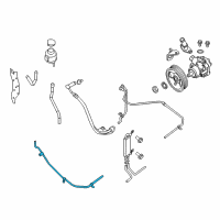 OEM 2021 Nissan NV2500 Tube Assembly Power Steering Diagram - 49726-9JJ0A