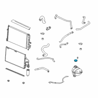 OEM Saturn Cap, Coolant Recovery Reservoir Diagram - 22665426