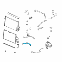 OEM 2001 Saturn LW300 Engine Coolant Recovery Hose Diagram - 9128038