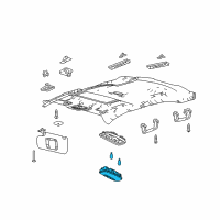 OEM 2018 Ford Fiesta Reading Lamp Assembly Diagram - 8A6Z-13776-AA