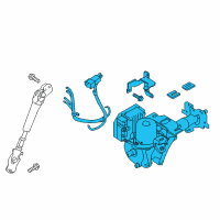 OEM 2012 Nissan Leaf Control Unit Motor Assembly-Eps Diagram - 48811-3NA0B