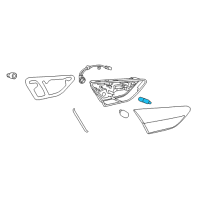 OEM 2019 Buick Regal Sportback Tail Lamp Bulb Diagram - 13500804