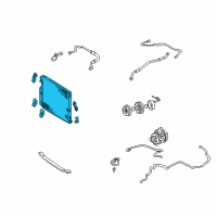 OEM Toyota Land Cruiser Condenser Diagram - 88460-60261