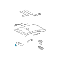 OEM Toyota Camry Sunvisor Holder Diagram - 74348-33040-E0