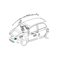 OEM 2010 Toyota Tacoma Front Sensor Diagram - 89173-09270