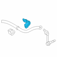 OEM 2006 Lexus GS430 Bracket, STABILIZER Diagram - 48824-30140