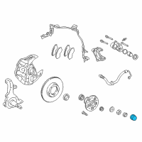 OEM Toyota Grease Cap Diagram - 43514-35010-86