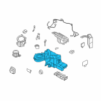 OEM 2008 Ford Expedition Evaporator Assembly Diagram - 7L1Z-19B555-CB