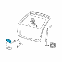 OEM 2010 Lincoln MKX Handle, Outside Diagram - 7A1Z-13508-APTM