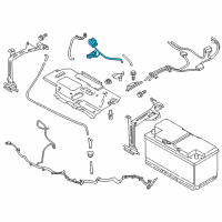 OEM 2015 BMW X6 Battery Lead, Plus, Distrib. Box, Front Diagram - 61-12-9-314-519