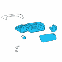 OEM 2013 Ford Flex Mirror Diagram - DA8Z-17683-CA