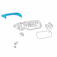 OEM Ford Flex Mirror Cover Diagram - 8A8Z-17D743-AA