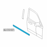 OEM 2010 Mercury Mariner Belt Weatherstrip Diagram - BL8Z-7821453-BA