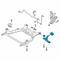 OEM 2019 Ford Police Responder Hybrid Lower Control Arm Diagram - HG9Z-3078-A