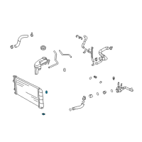 OEM Pontiac Radiator Mount Bracket Diagram - 22581511