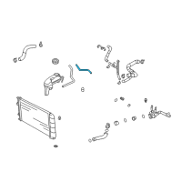 OEM 1999 Chevrolet Cavalier Radiator Surge Tank Inlet Hose Assembly Diagram - 22612390