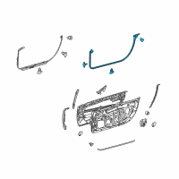 OEM 2020 Lexus LC500 WEATHERSTRIP, Front Door Diagram - 67861-11011