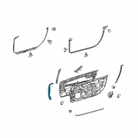 OEM 2022 Lexus LC500 WEATHERSTRIP, Front Door Diagram - 67865-11010