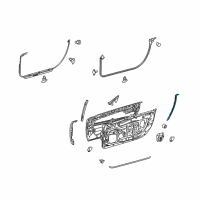 OEM 2022 Lexus LC500 WEATHERSTRIP, Access Diagram - 67873-11010