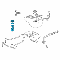 OEM Acura MDX Module Set, Fuel Pump Diagram - 17045-TZ5-A11