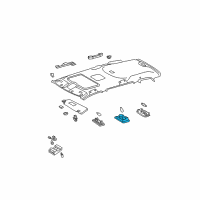 OEM Toyota Highlander Dome Lamp Diagram - 81260-48290-E0