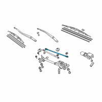 OEM Honda Accord Rod Unit B Diagram - 76550-SDN-A01