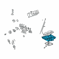 OEM Lexus LS460 Pan Sub-Assy, Oil Diagram - 12101-38090