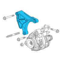 OEM 2006 Cadillac CTS Bracket Diagram - 12578550