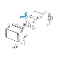 OEM 2008 Saturn Aura Upper Hose Diagram - 25904499