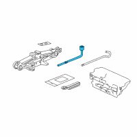 OEM 2010 Honda Accord Crosstour Wrench, Wheel Diagram - 89211-SJK-003