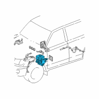 OEM 2000 Toyota Land Cruiser Actuator Assembly Diagram - 47050-60012