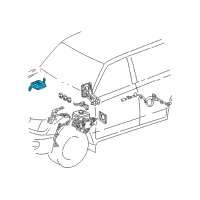 OEM 1999 Lexus LX470 Computer Assy, Skid Control Diagram - 89540-60080