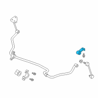 OEM 2019 Nissan Titan XD Bracket Rear STABILIZER Diagram - 56271-EZ50A